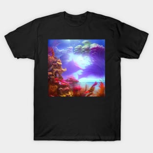 Fantasy Imaginary Seascape, Amazing Nature T-Shirt